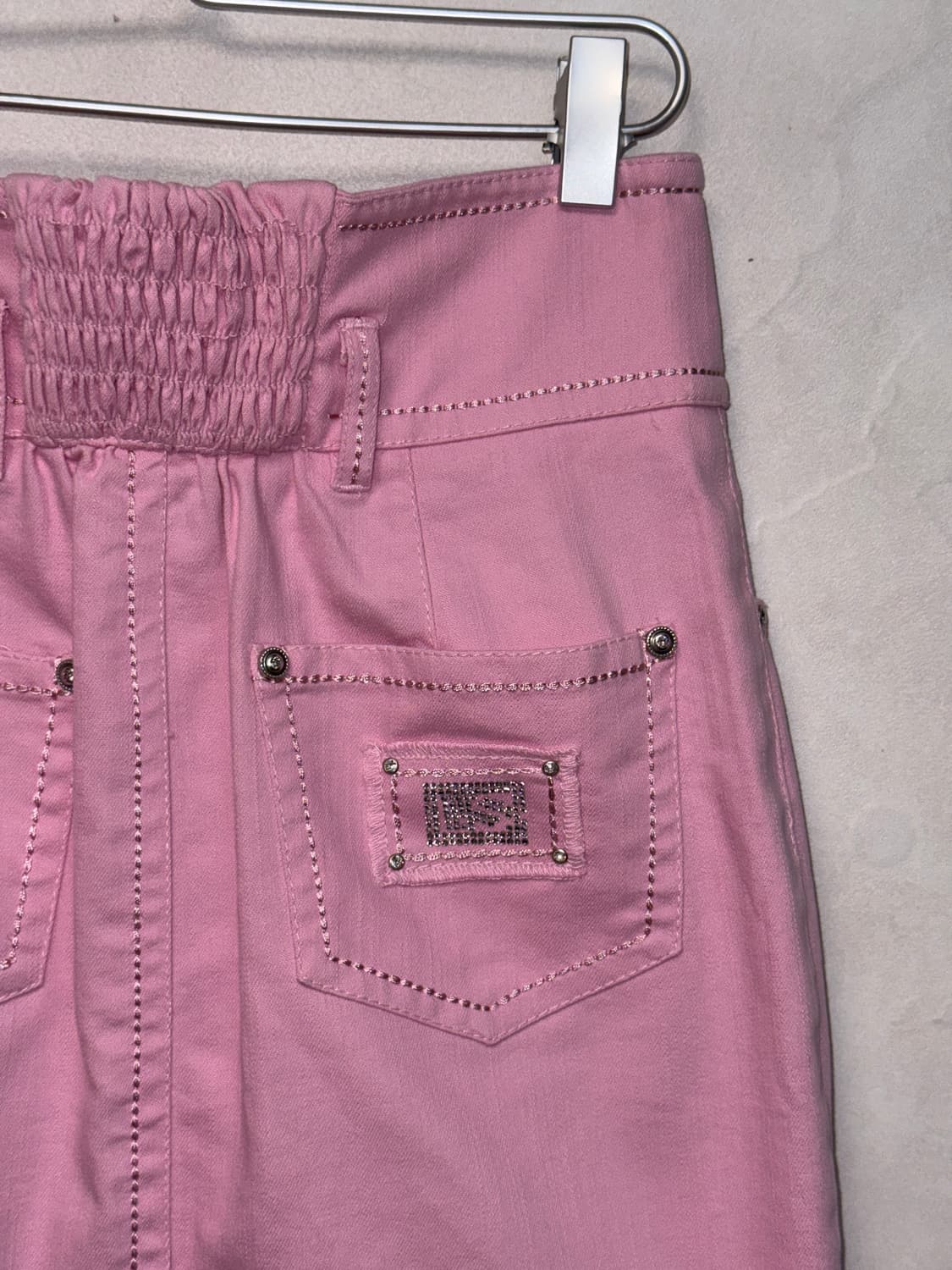 Luisa Spagnoli baby pink button midi sk 상품이미지4