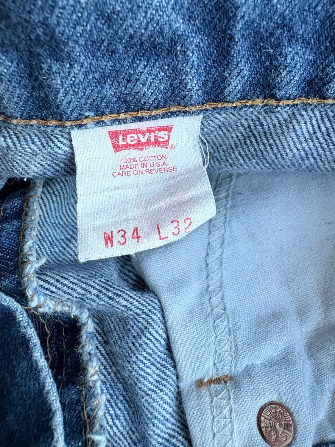 (34x32) 리바이스 517 오렌지탭 USA 중청 데님 상품이미지5