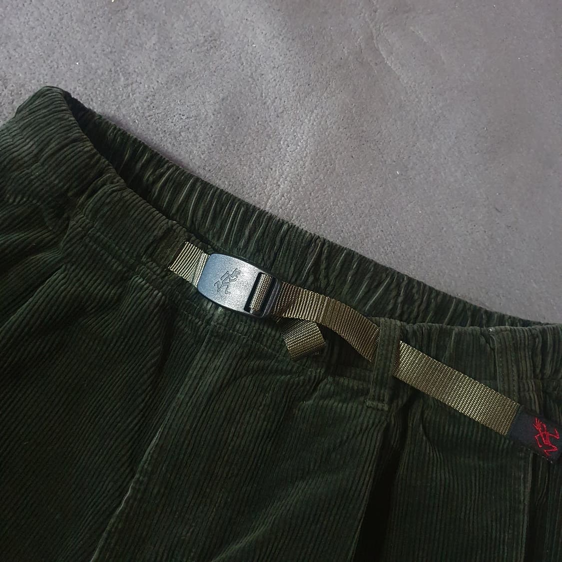 그라미치 테이퍼드 롤업 코듀로이 팬츠 바지 M 카키 상품이미지3