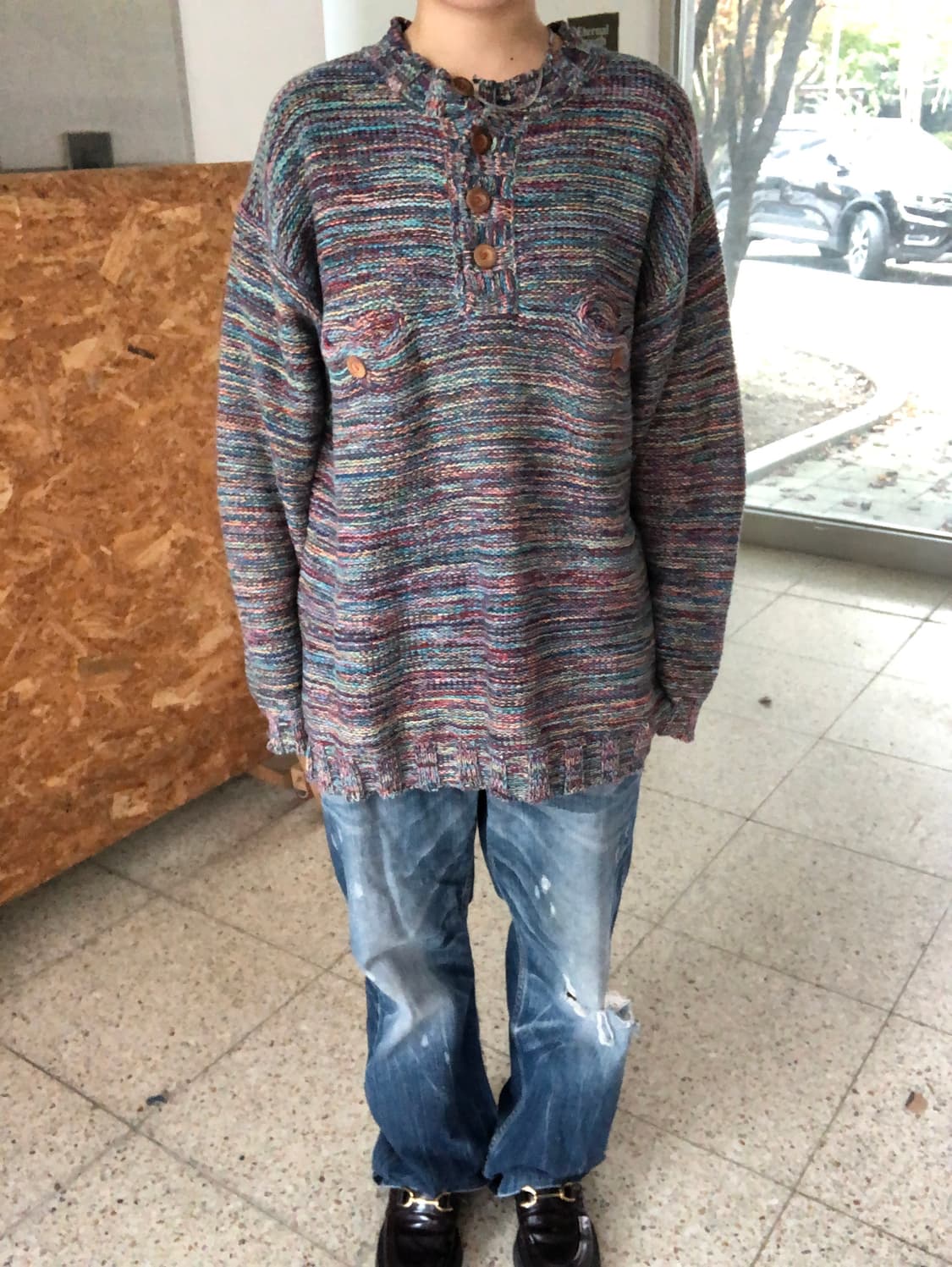  knit pullover / burden 상품이미지2