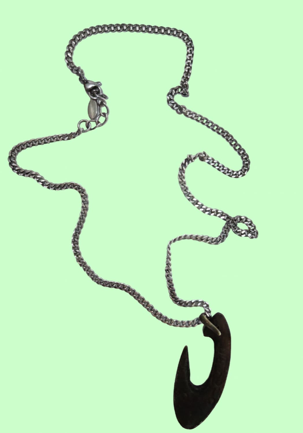 훅 쉐입 포인트 목걸이 상품이미지2