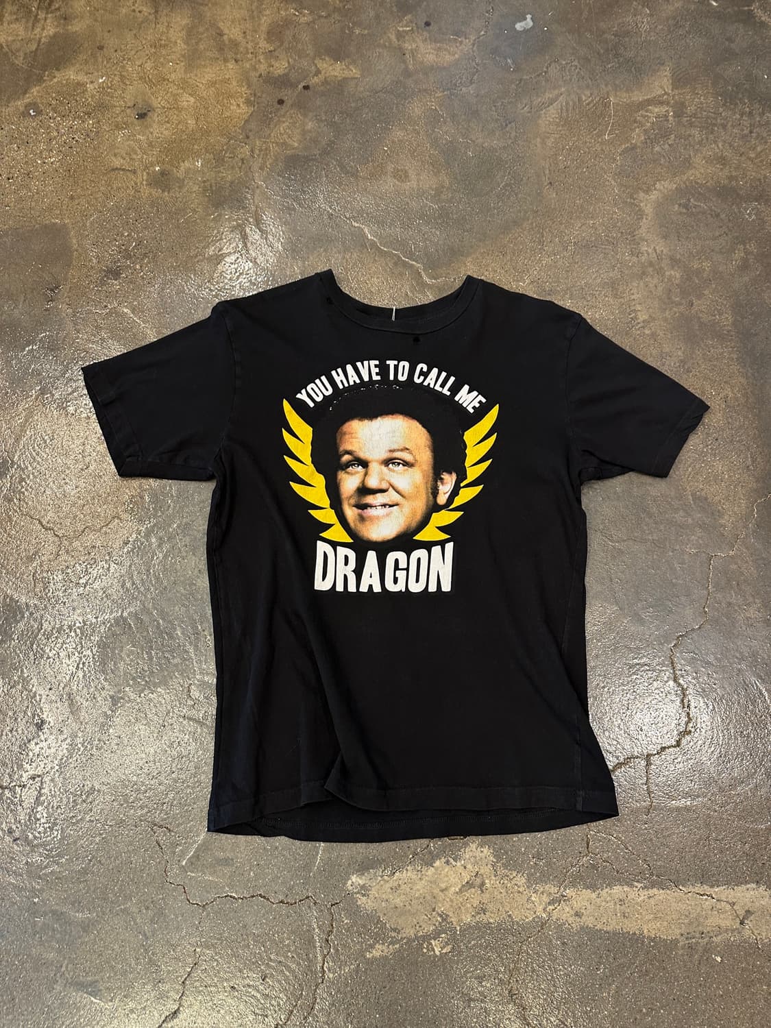 Black Dragon 프린팅 디스 반팔티 M 상품이미지1