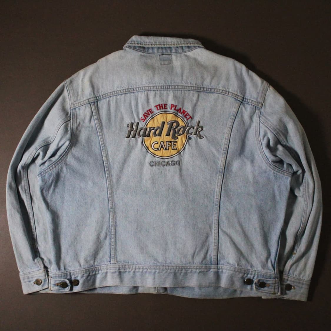 90s Lee Hard Rock Cafe Chicago 데님자켓 L015 상품이미지2
