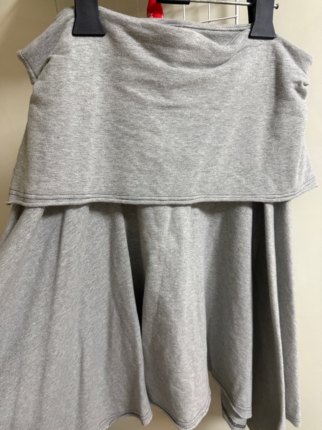 애즈온 LENA UNBALANCE SKIRT / GRAY 상품이미지6