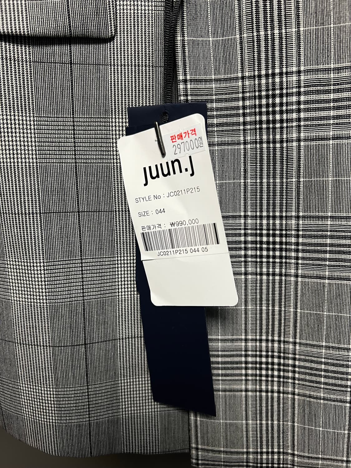 준지 20SS 반반 아수라 체크 컬렉션 블레이저 44 상품이미지3