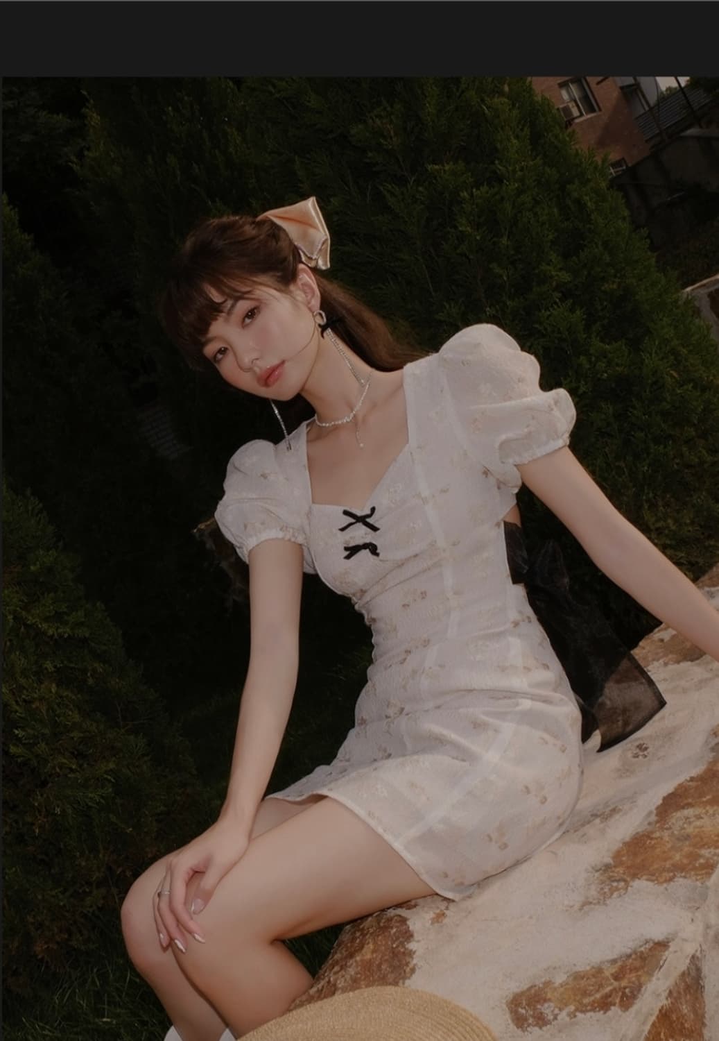 신스덴 백리본 미니 원피스 상품이미지1