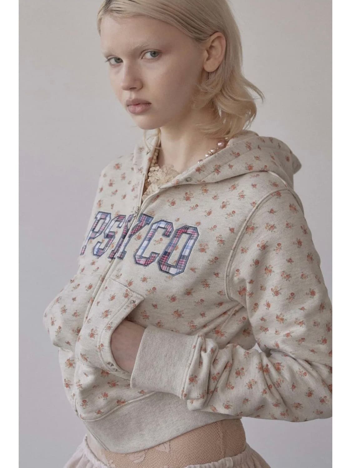 스컬프터 Cottage Zip-Up Hoodie Flower 후드집업 상품이미지1