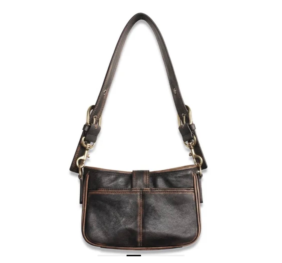 [새상품] 도프셉 Lambskin Vintage Hobo Bag 레더백 상품이미지3