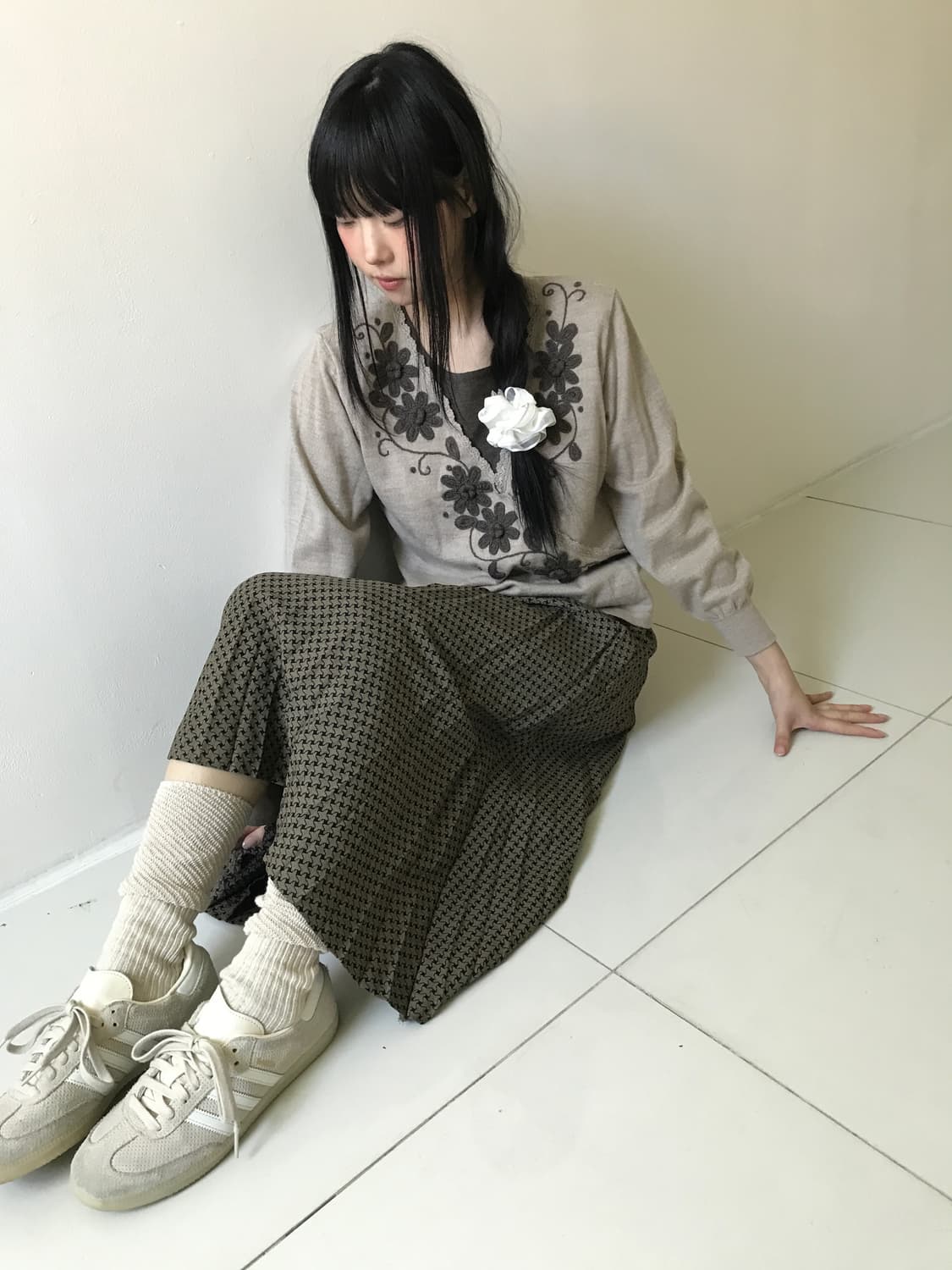 Lace v wrap 2way top cardigan 상품이미지4