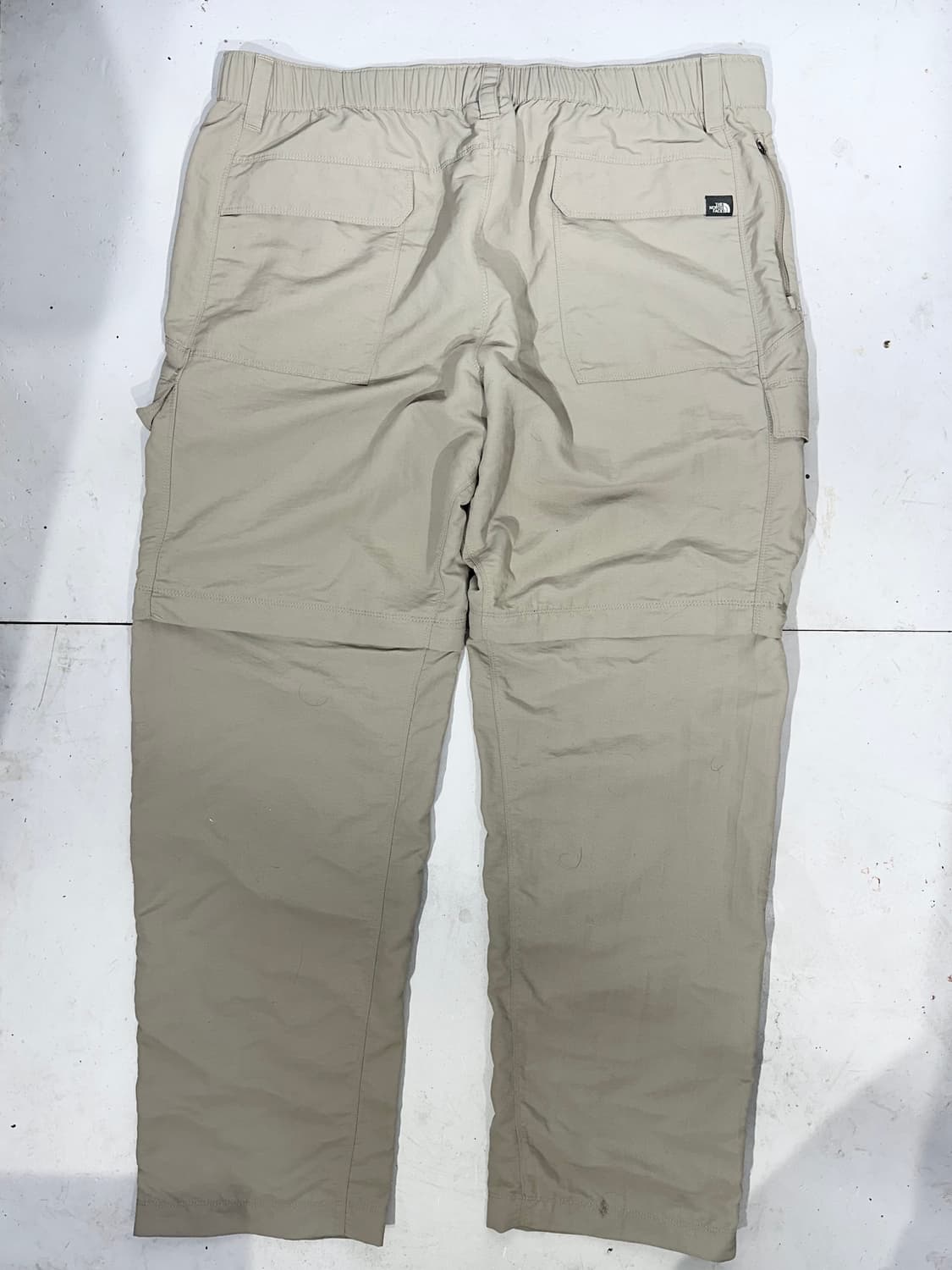 노스페이스 베이지 절개 포인트 와이드 카고 팬츠 XL 상품이미지5