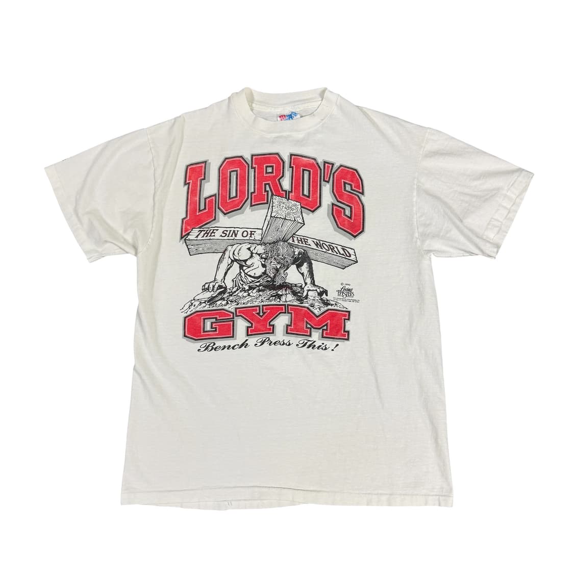 빈티지 90s Jesus Lord's Gym 지저스 로드짐 티셔츠 상품이미지1