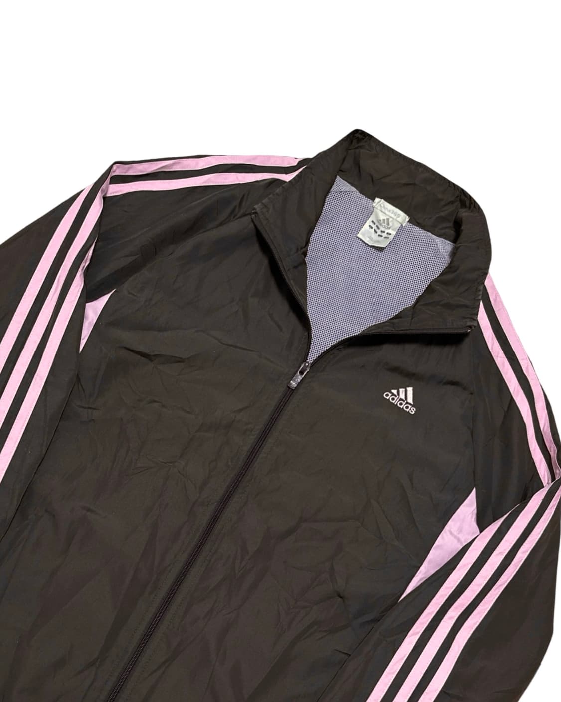 아디다스 브라운 핑크 삼선 바람막이 상품이미지3