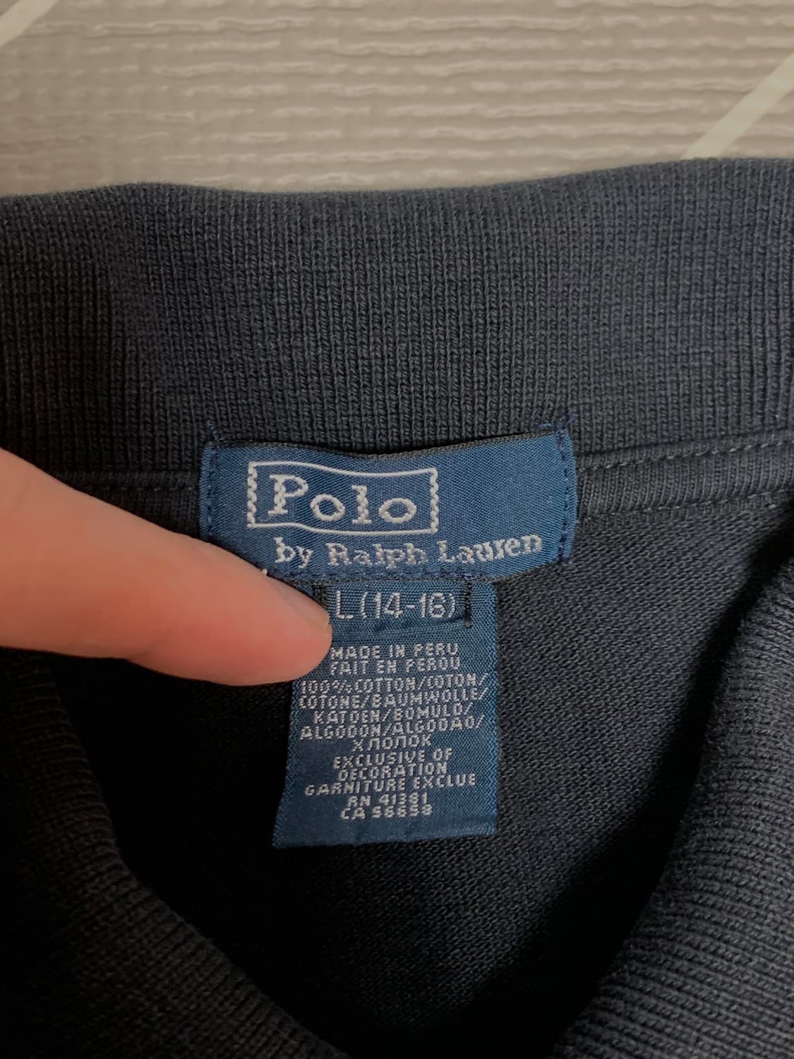 폴로 빅포니 긴팔 카라티 블랙 상품이미지5