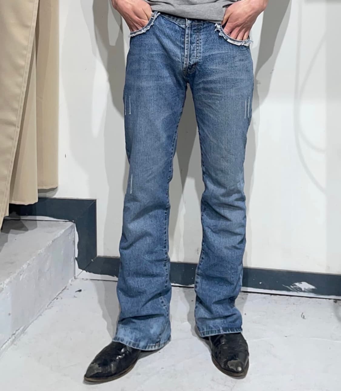 Vintage Armani Jeans Boots Cut Denim 상품이미지2