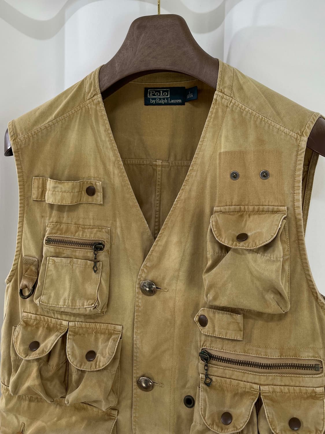 폴로 랄프로렌 버팔로 탄베이지 유틸리티 헌팅 베스트 자켓 상품이미지5