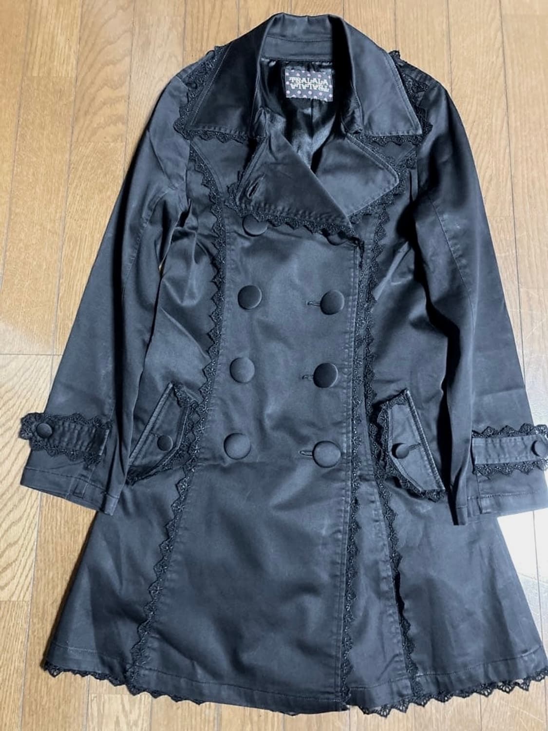 트랄라라 레이스 프릴 트랜치코트 상품이미지1