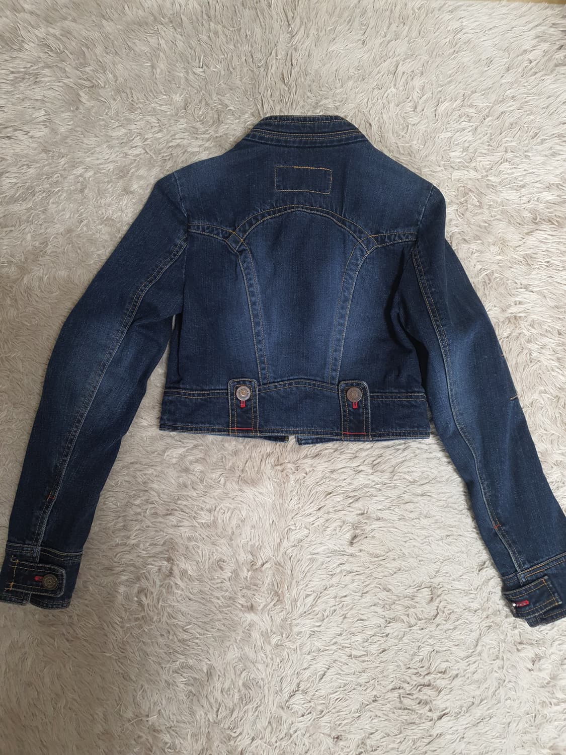 맥긴 데님 크롭 청자켓 사이즈  160/55 상품이미지4