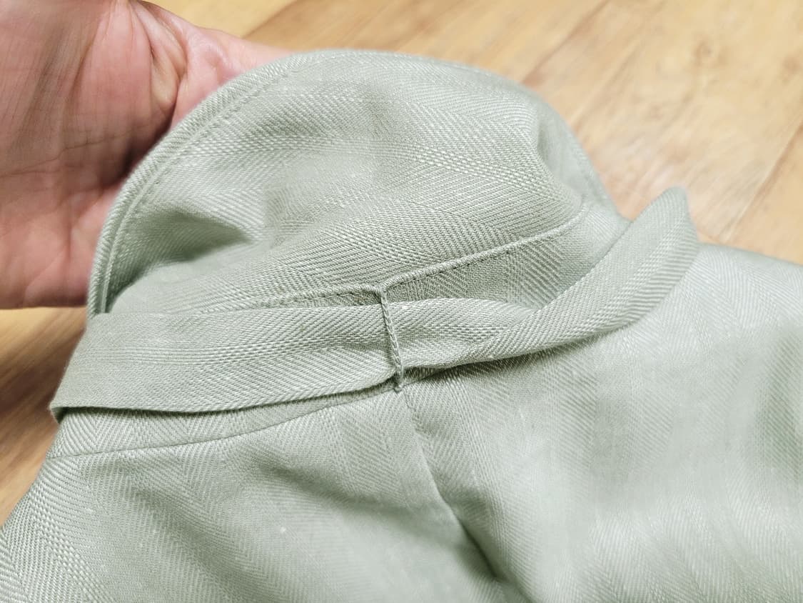 아바몰리(AVAMOLLI) 린넨 헤링본 투버튼 자켓 55-66 상품이미지9