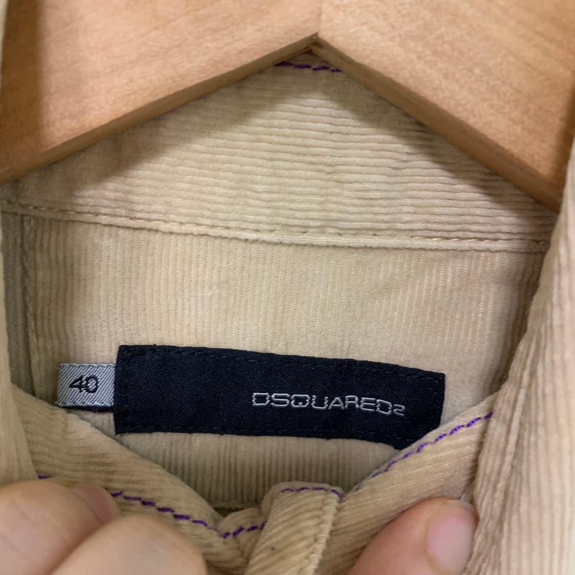 Dsquared2 디스케어드 디스퀘어드2 여성 코듀로이 셔츠 베이지 상품이미지7