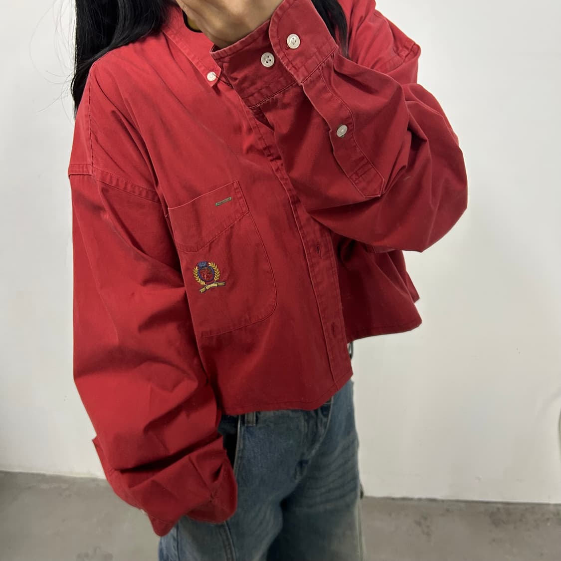 타미힐피거 커스텀 크롭 셔츠[1743] 상품이미지2