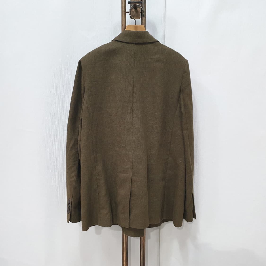 에잇세컨즈 카키 더블 버튼 린넨 자켓 90(M) 상품이미지5