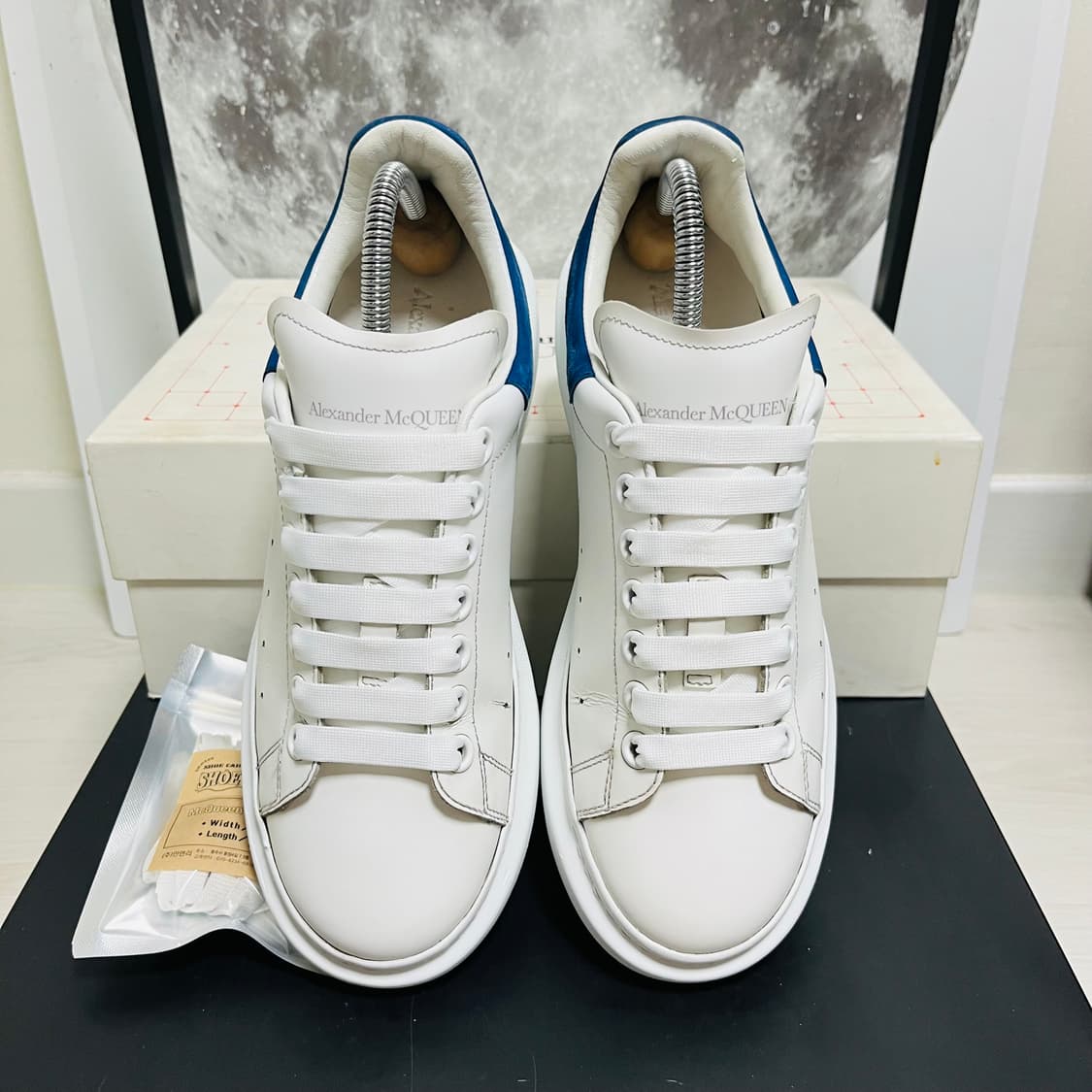 정품 40) 알렉산더 맥퀸 블루탭 오버솔 스니커즈 255~260 상품이미지3