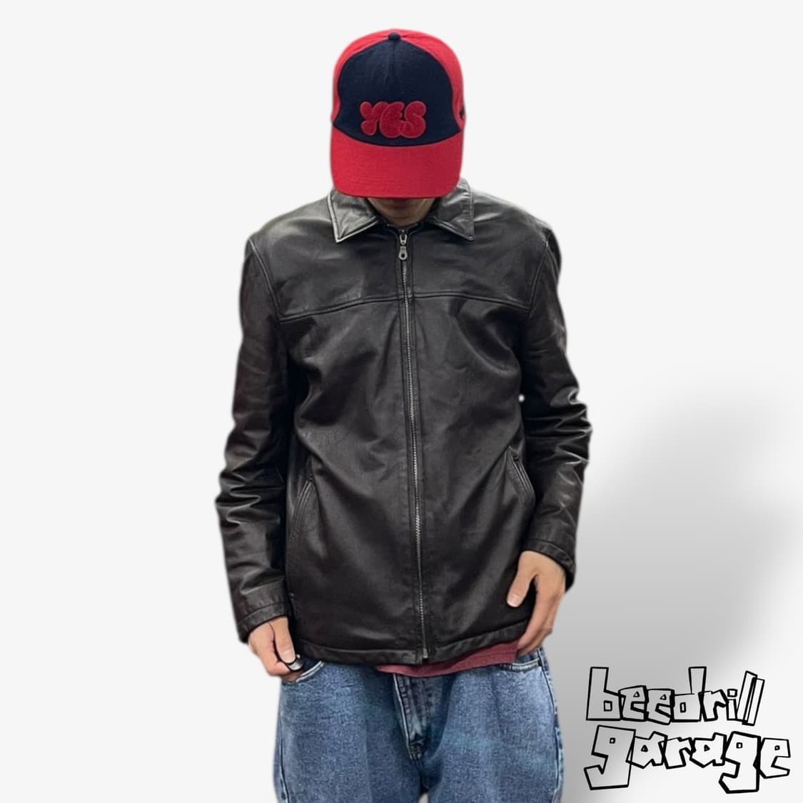 빈티지 Ecrase 산양 가죽 자켓 상품이미지1