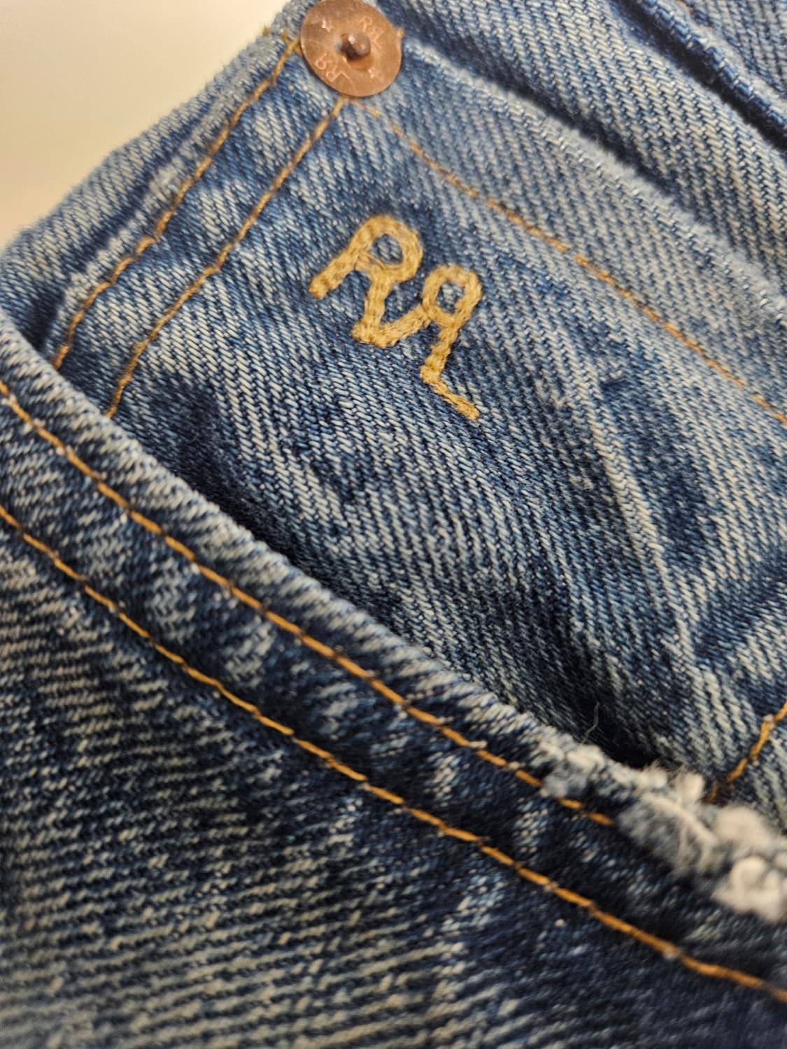 RRL 더블알엘 랜스포드 셀비지 데님 팬츠 Low Straight 30 상품이미지3