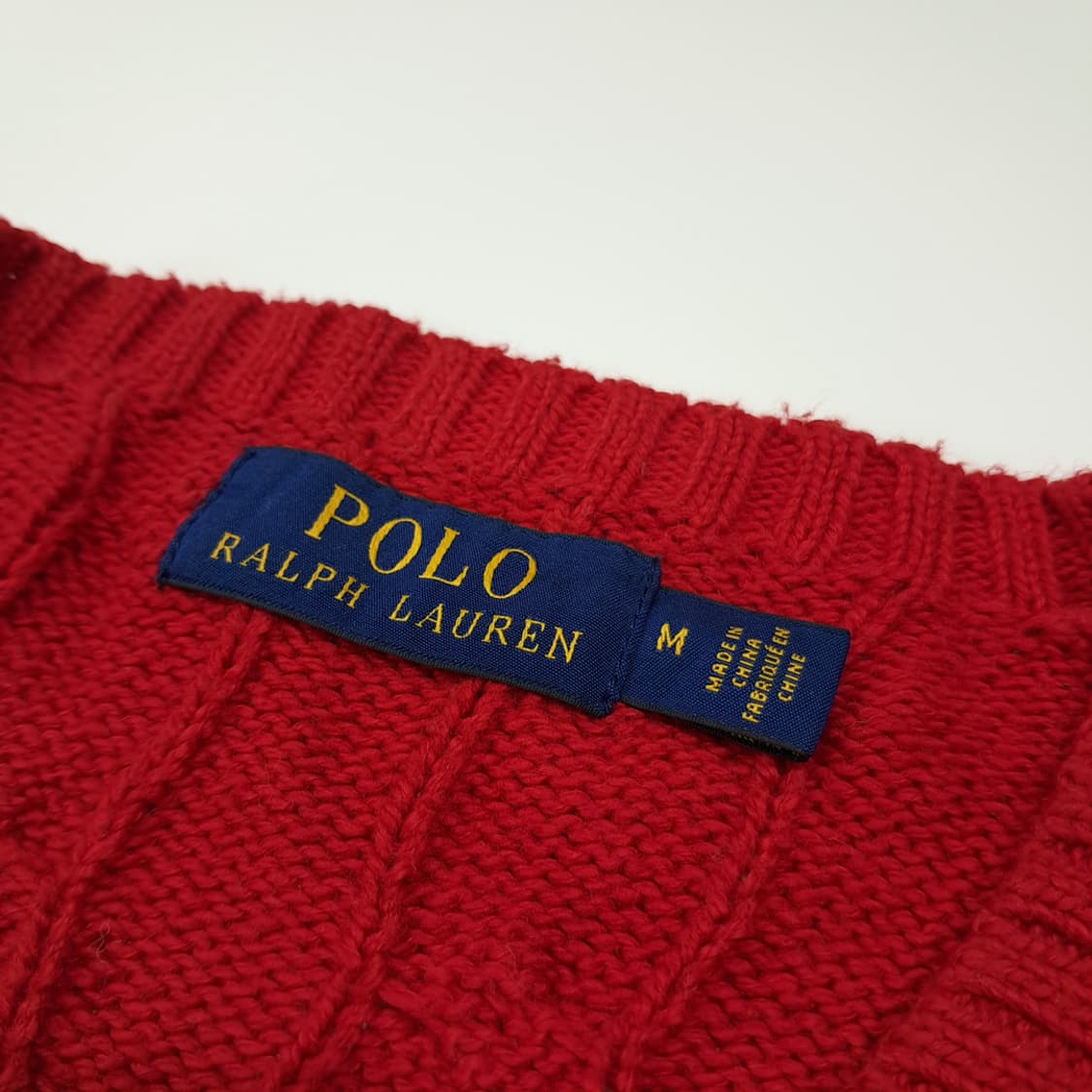 CL011 M 폴로 랄프로렌 100% 코튼 케이블 니트 - 시그니처 레 상품이미지3