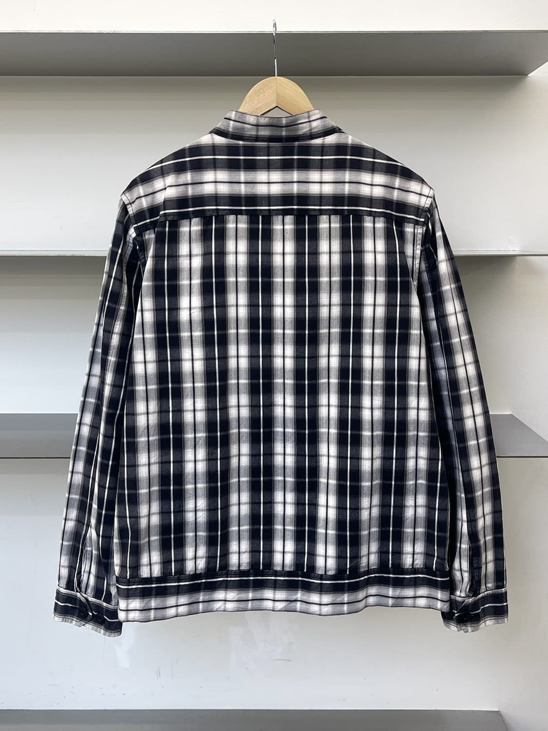 파쪼 체크 바이커 코튼 집업 자켓 상품이미지3