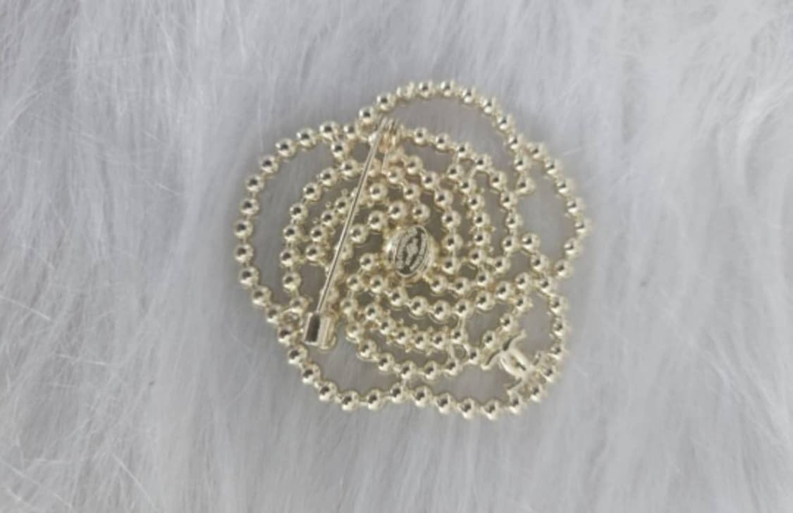 빈티지샤넬 브로치 진주까멜 미사용제품 상품이미지2