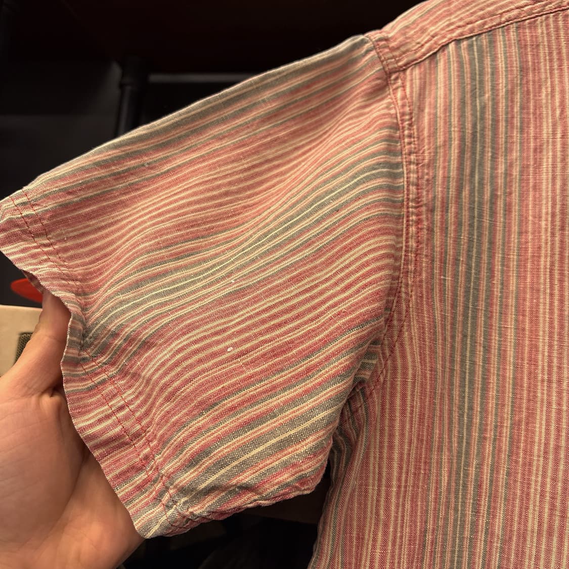 00s 파타고니아 오가닉코튼 헴파시스 스트라이프 린넨셔츠 N1023 상품이미지6