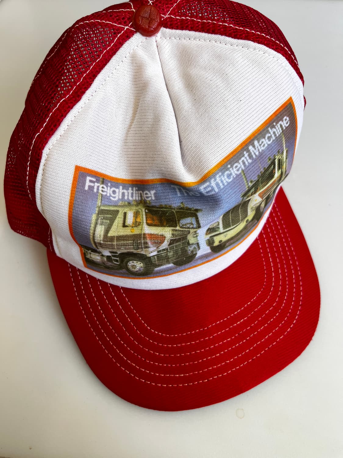 USA 빈티지 트러커 캡 레드 상품이미지2