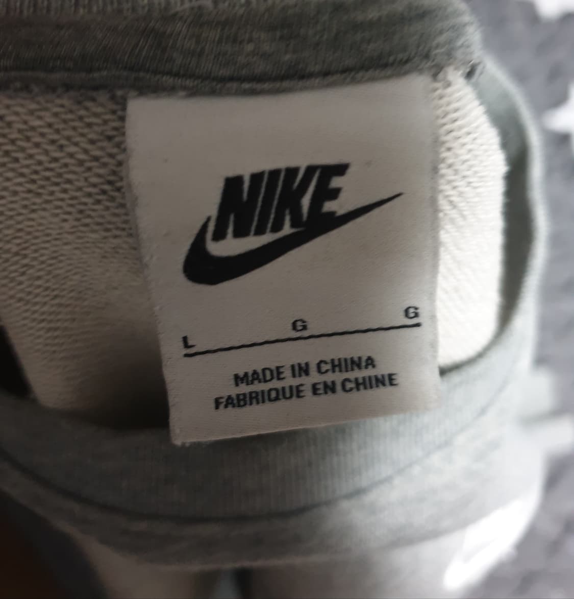 나이키 NSW클럽 셋업  그레이 (맨투맨, 조거팬츠) L 상품이미지2