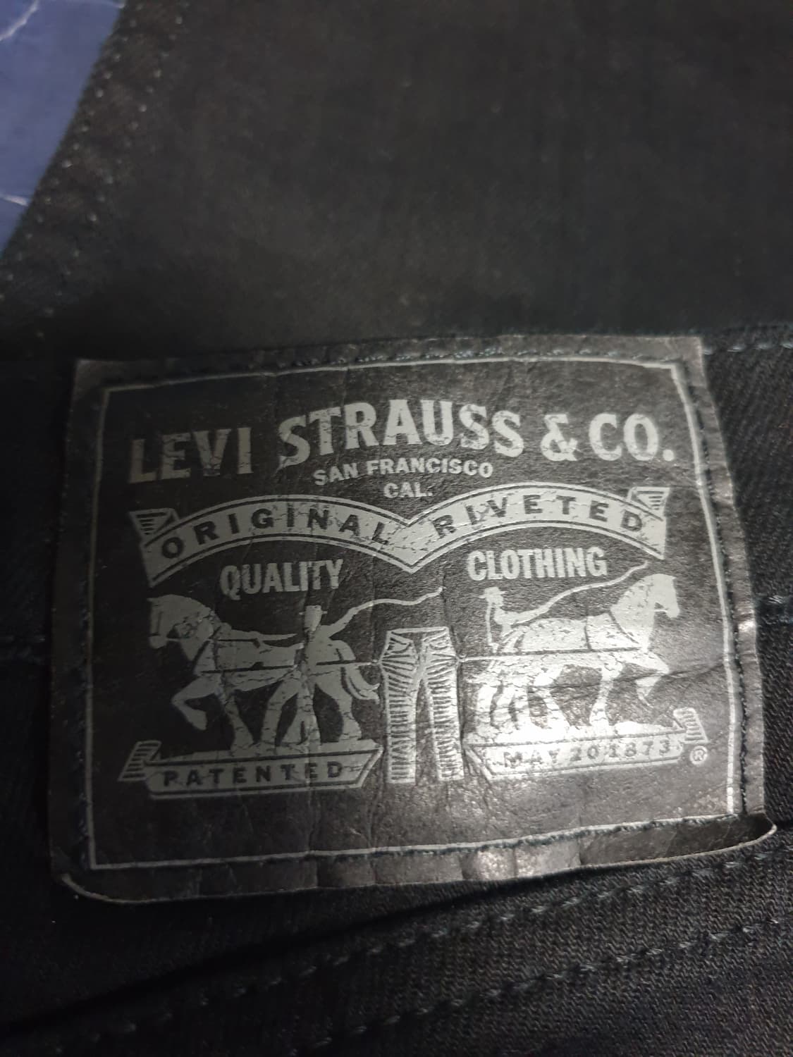 리바이스 511 크롭 슬림 스트레치 데님팬츠 블랙 (30) 상품이미지5