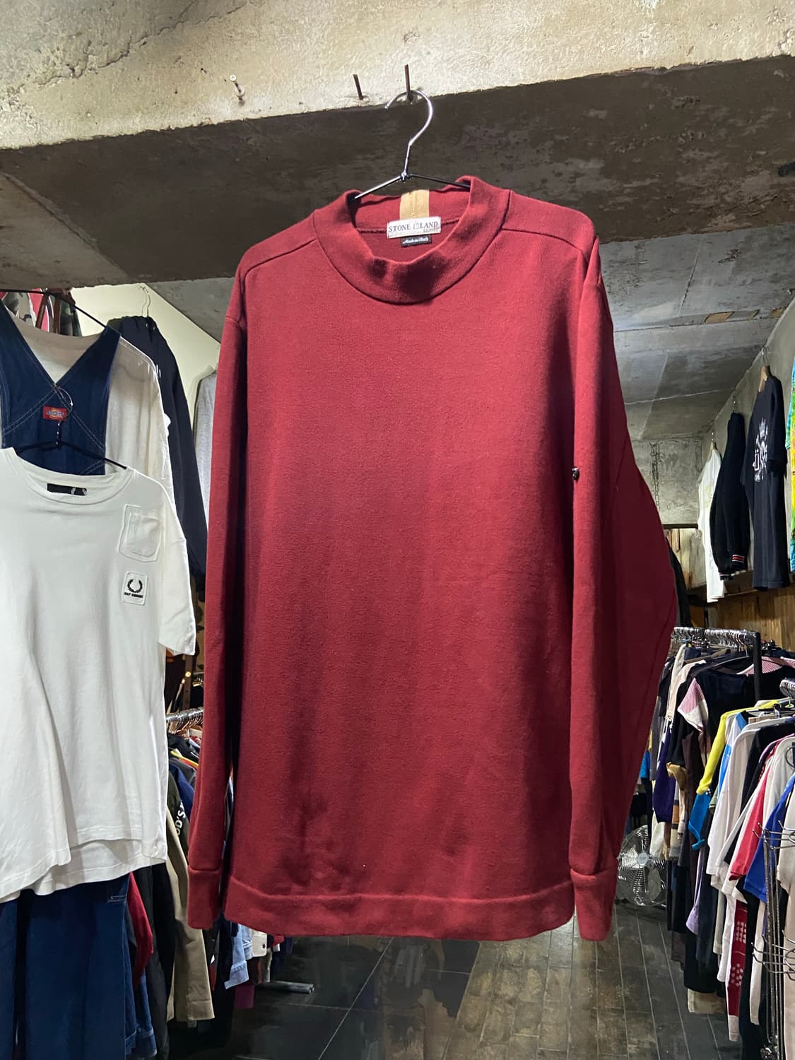 80~90s  Stone Island 스트라이프 크루넥 니트 상품이미지1