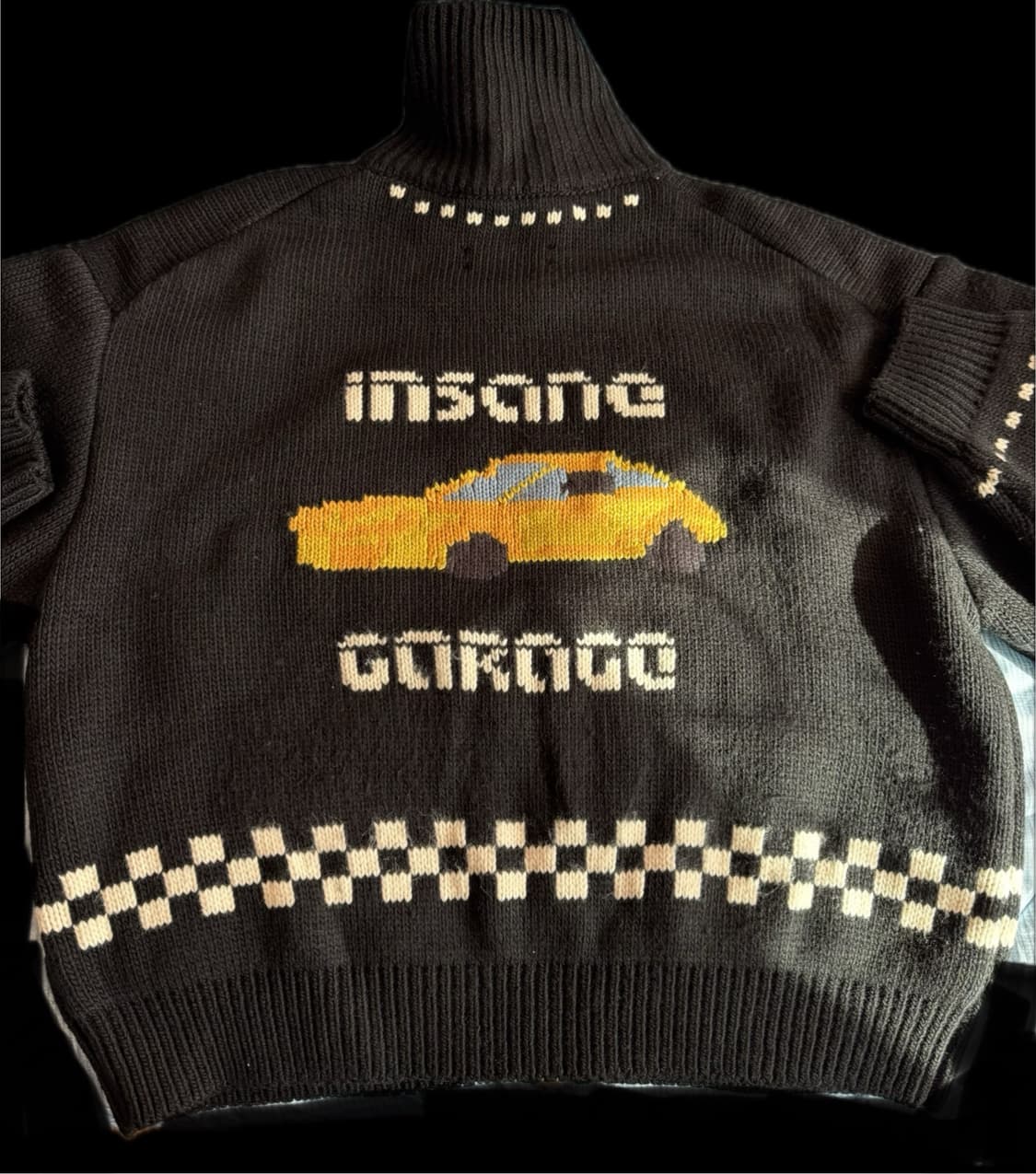 인세인개러지x인사일런스 니트집업 상품이미지2