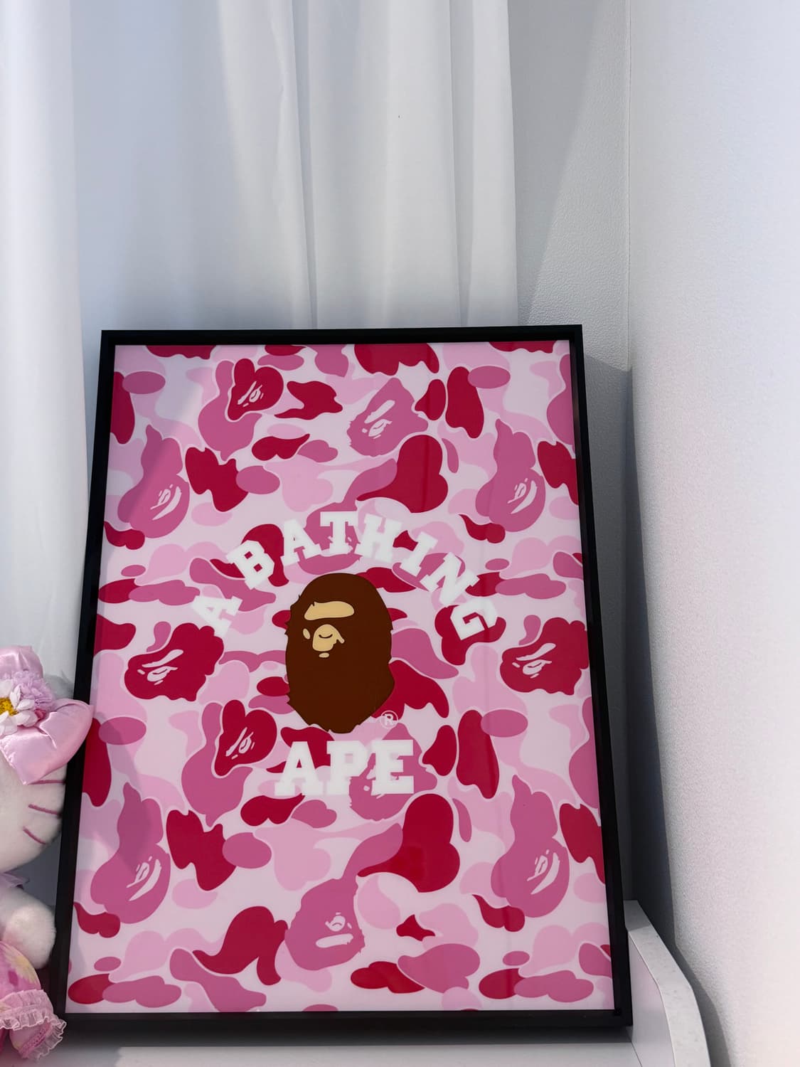 베이프 핑크 카모 액자  상품이미지1