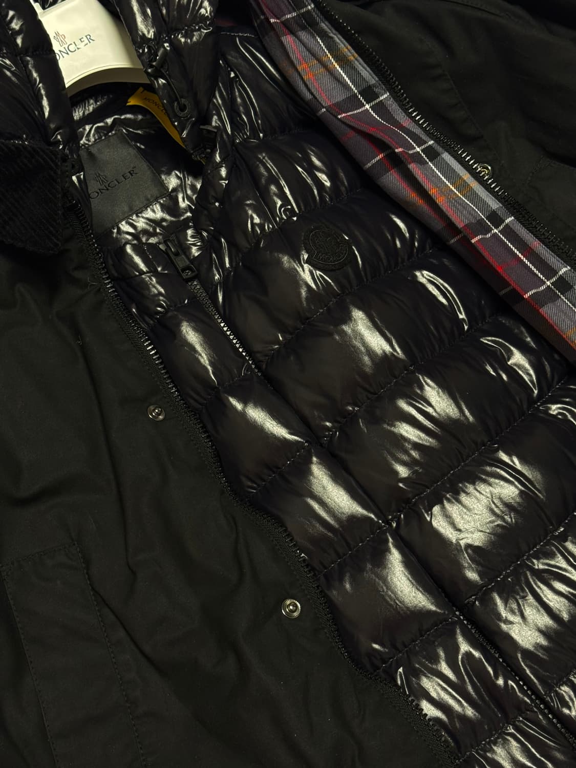 몽클레어 x 바버 콜라보 왁스드 패딩 XL(105-110) 국내판 상품이미지7