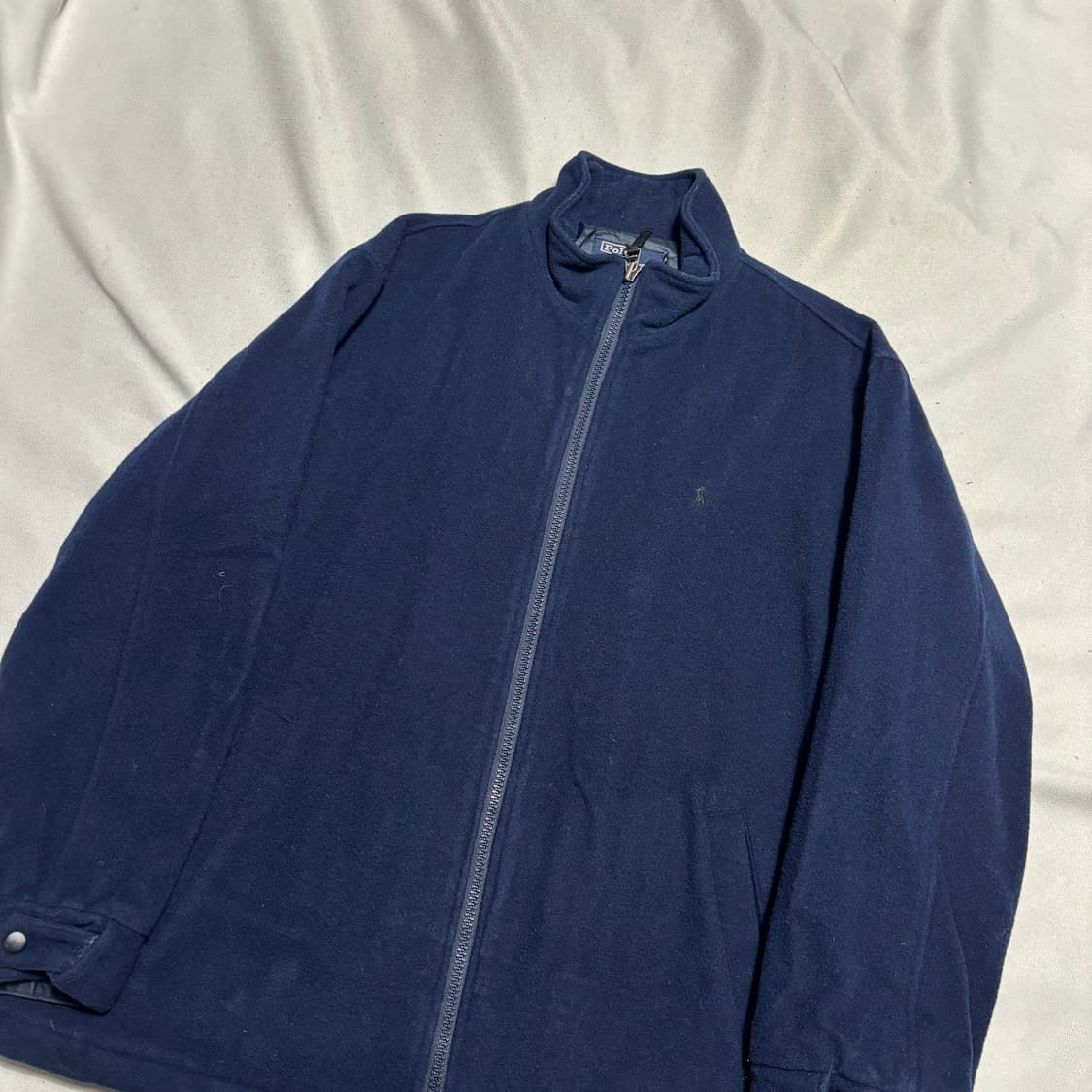 100 폴로랄프로렌 네이비 블루 울 모직 블루종 상품이미지1