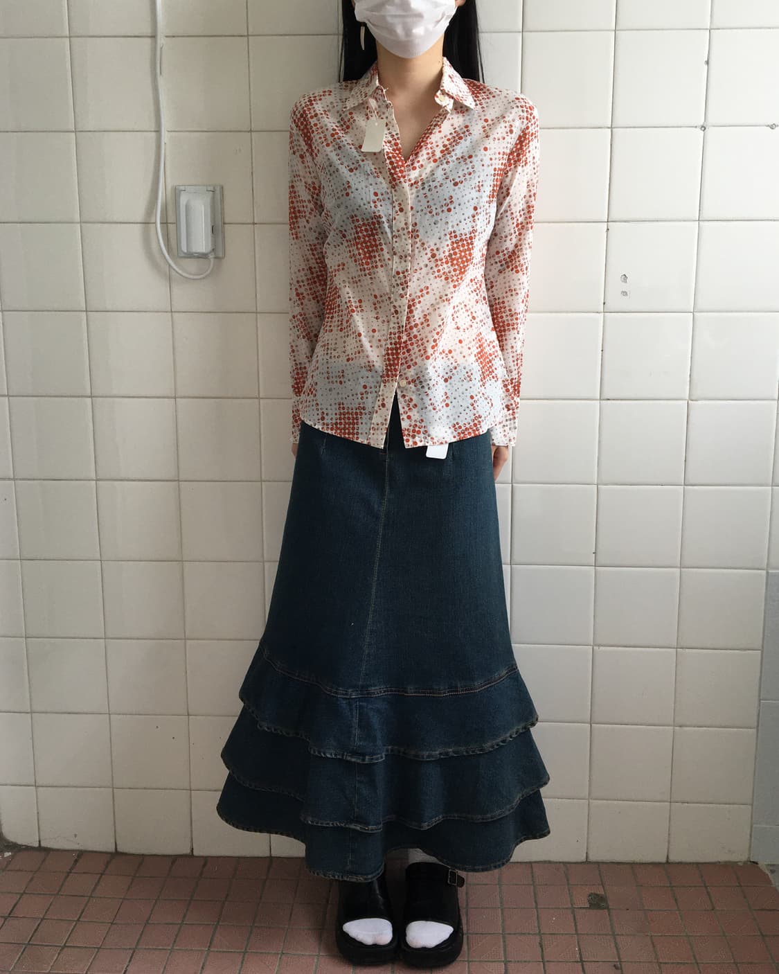 Dot pattern shirt 상품이미지5