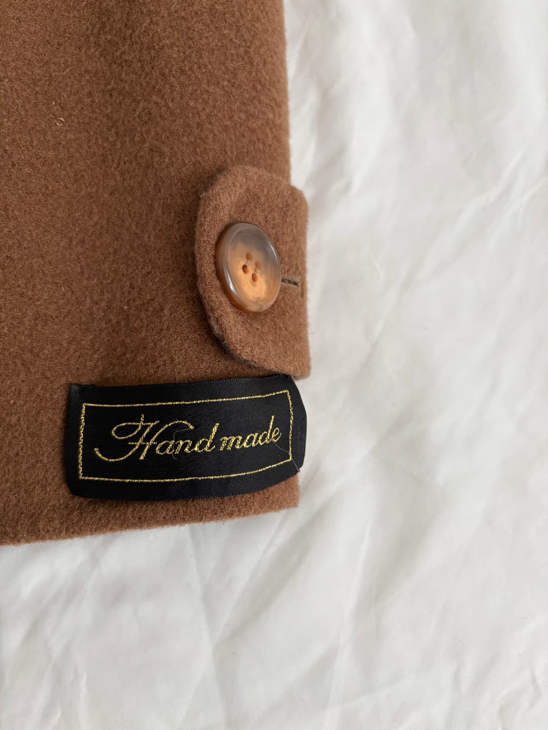 camel handmade half coat 카멜 핸드메이드 하프 코트 상품이미지4