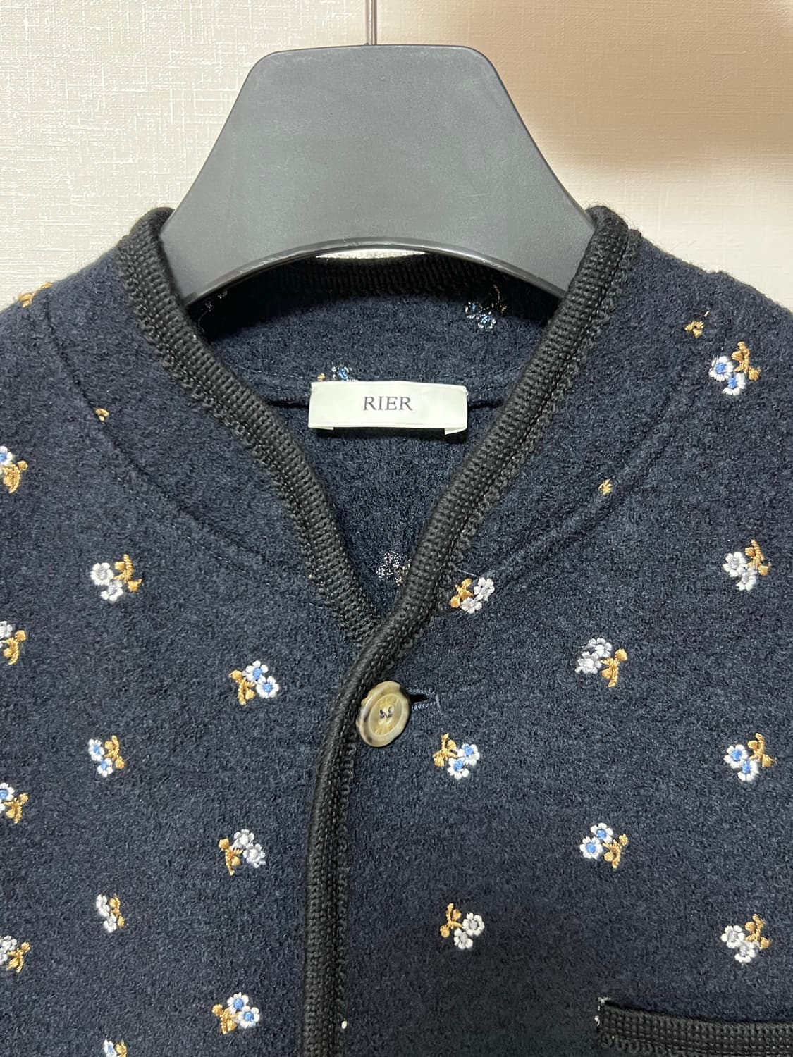 Rier 워커 자켓 플라워 블랙 walker jacket flowers 상품이미지4