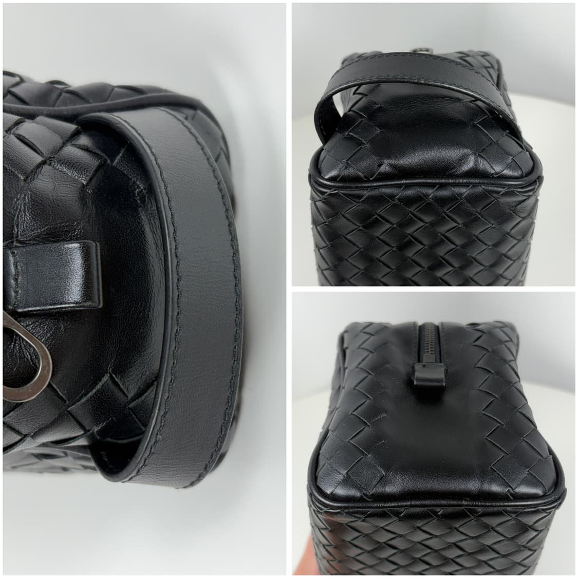 보테가베네타 인트레치아토 블랙 돕키트 파우치 상품이미지10