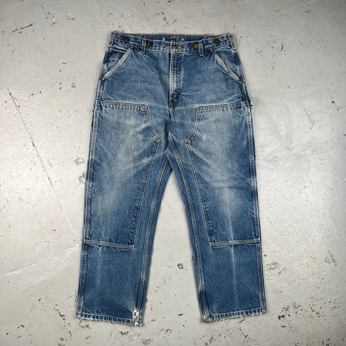 칼하트 더블니 데님 카펜터 팬츠 B07DNM 상품이미지2