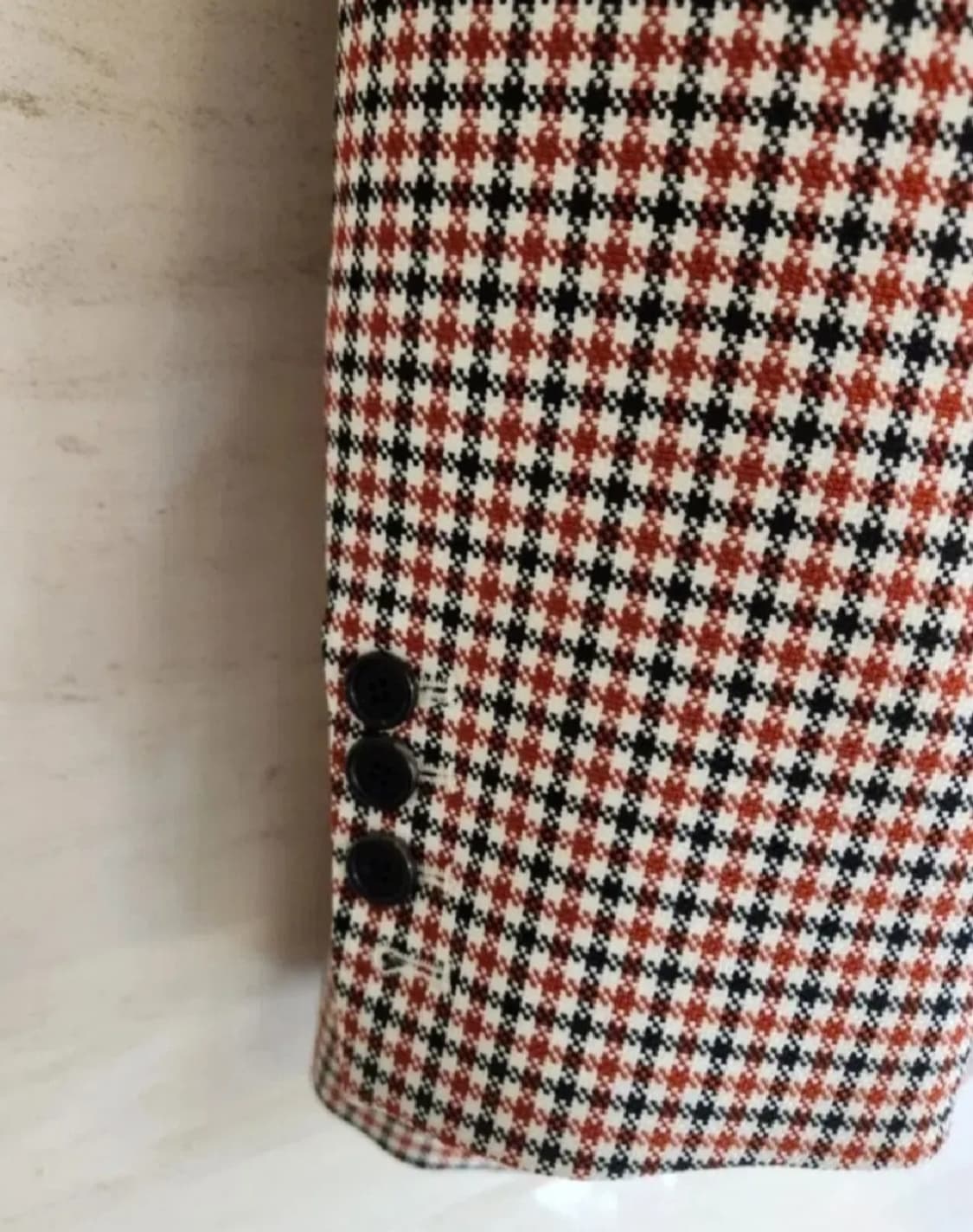 시스템 파리컬렉션 세미오버핏 간절기 체크자켓 55사이즈 상품이미지8