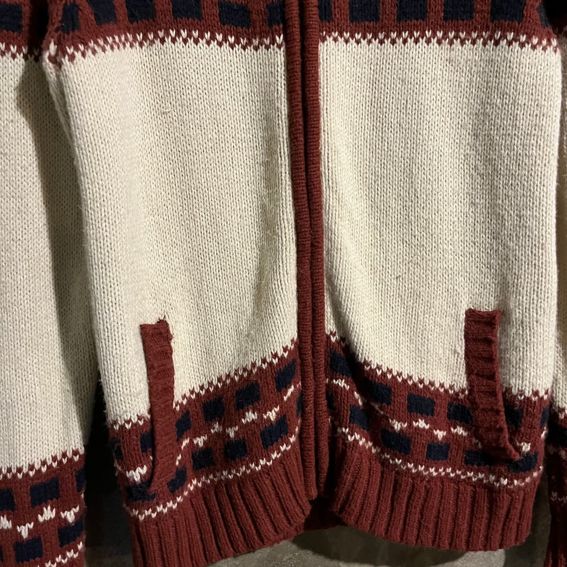 빈티지 니트 집업 상품이미지3