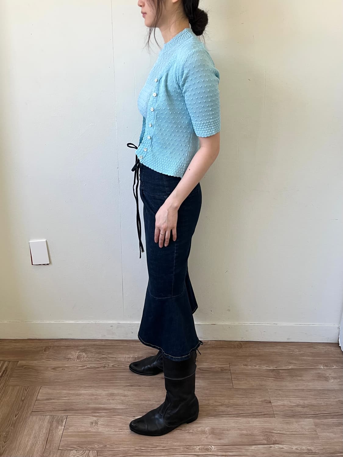 FLASH 실루엣 도트 가디건 상품이미지9