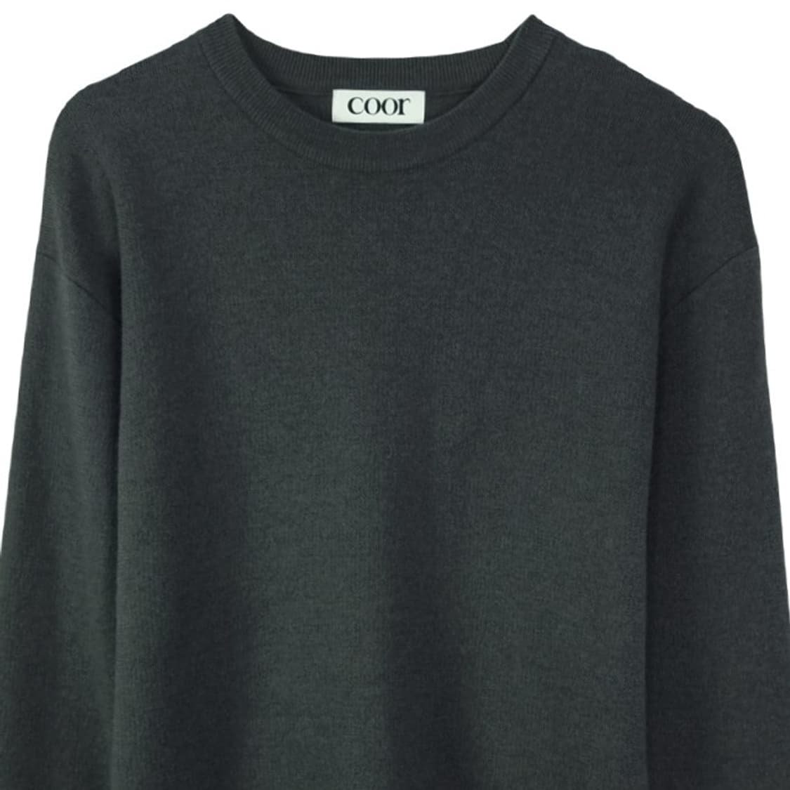 [쿠어] 미니멀 루즈핏 크루넥 니트 M18696 상품이미지4