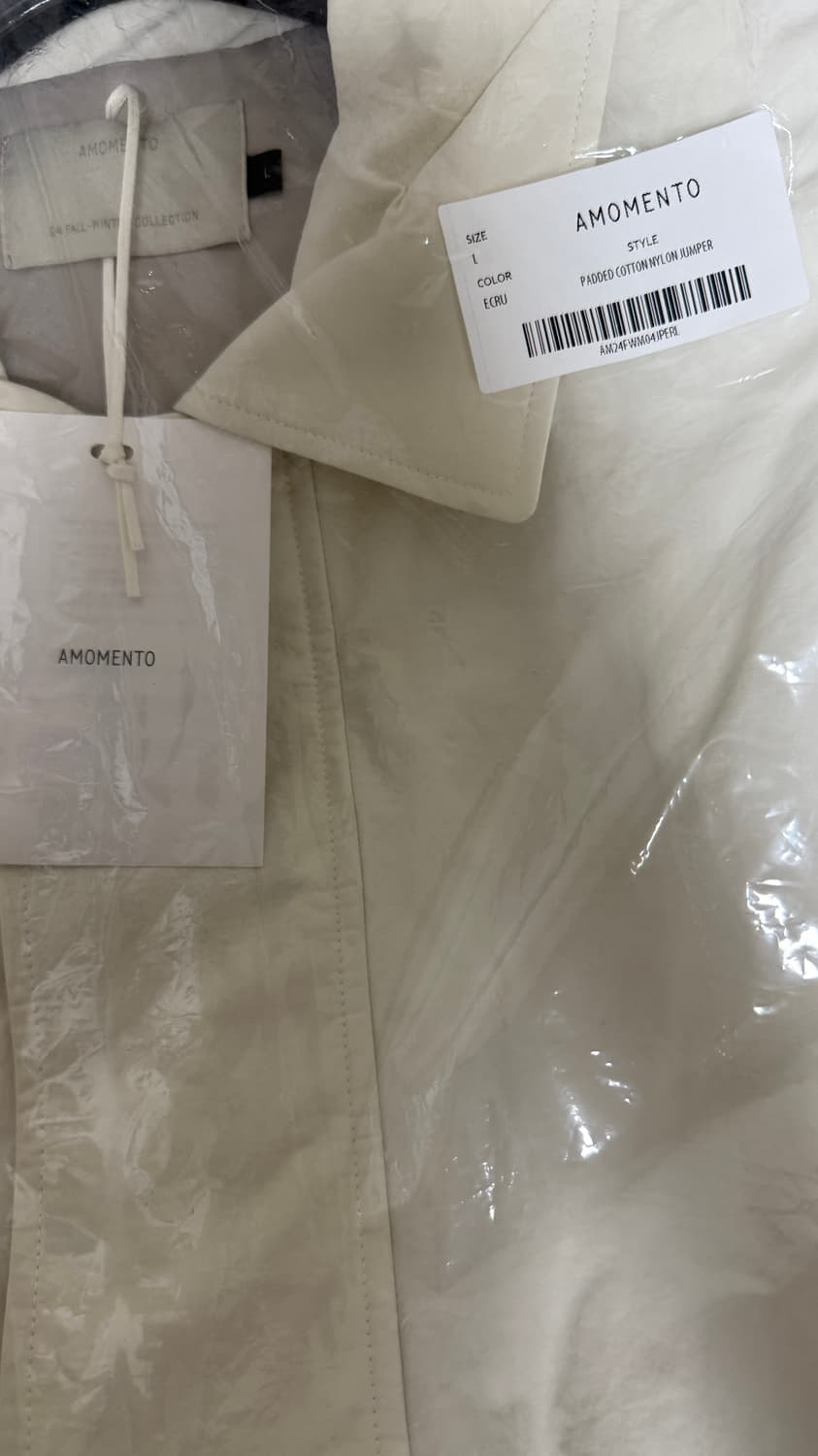 아모멘토 코튼 나일론 패디드 점퍼 새상품 상품이미지2